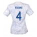 Frankrike Raphael Varane #4 Borte Drakt Dame VM 2022 Kortermet